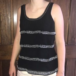 Classy White House Black Market flowy top